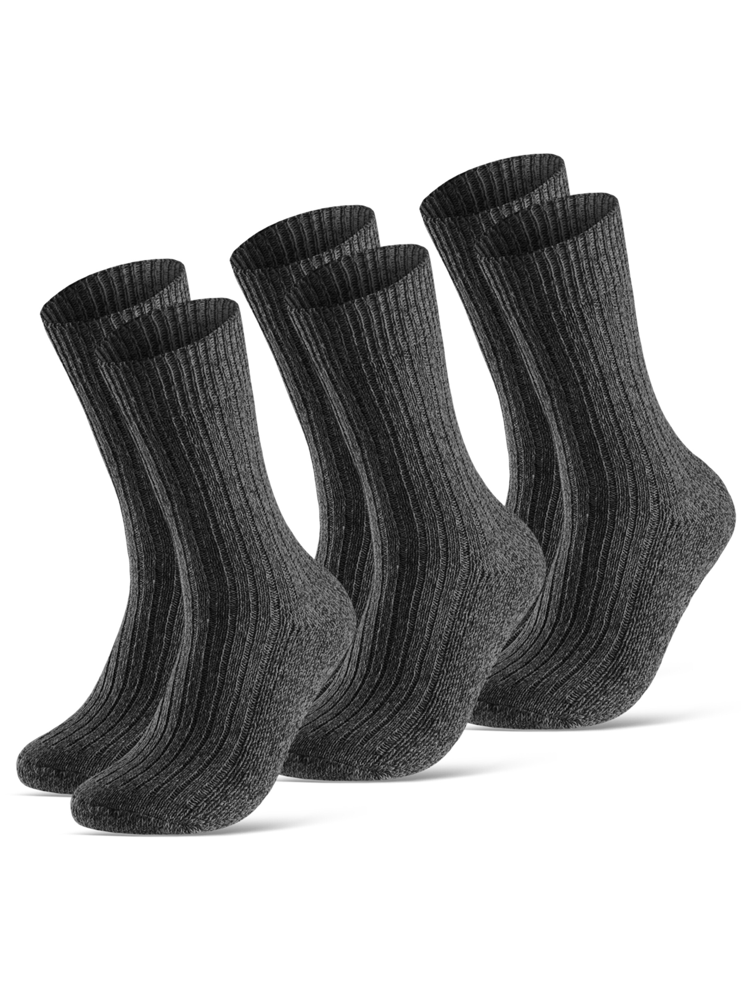 sockenkauf24 Skarpety 'Norweger Wollsocken' w kolorze szary