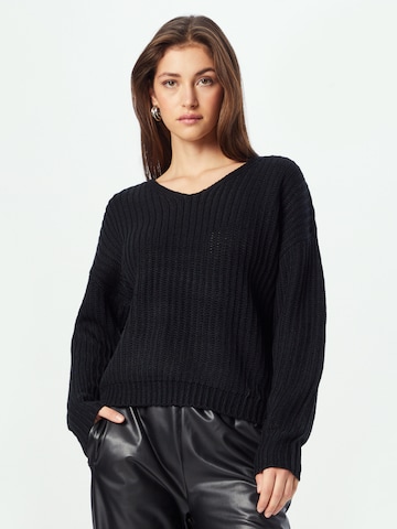 Pullover di Sublevel in nero: frontale