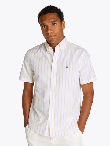 TOMMY HILFIGER Regular fit Ing 'FLEX' - sárga: elől