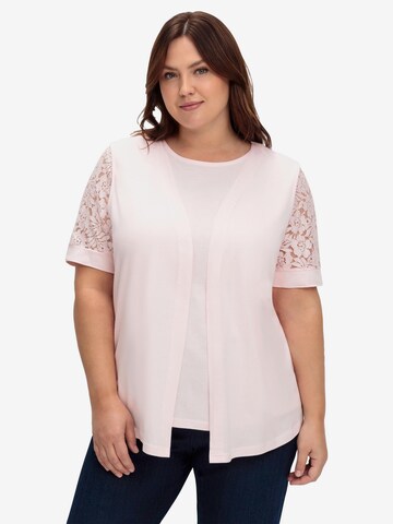 SHEEGO Set: T-Shirt und Weste in Pink: predná strana