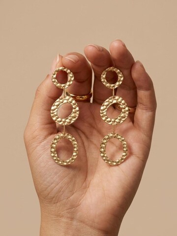 DNSK Copenhagen - Pendientes 'SOL' en oro