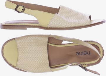 heine Sandalen 39 in Gelb: Vorderseite