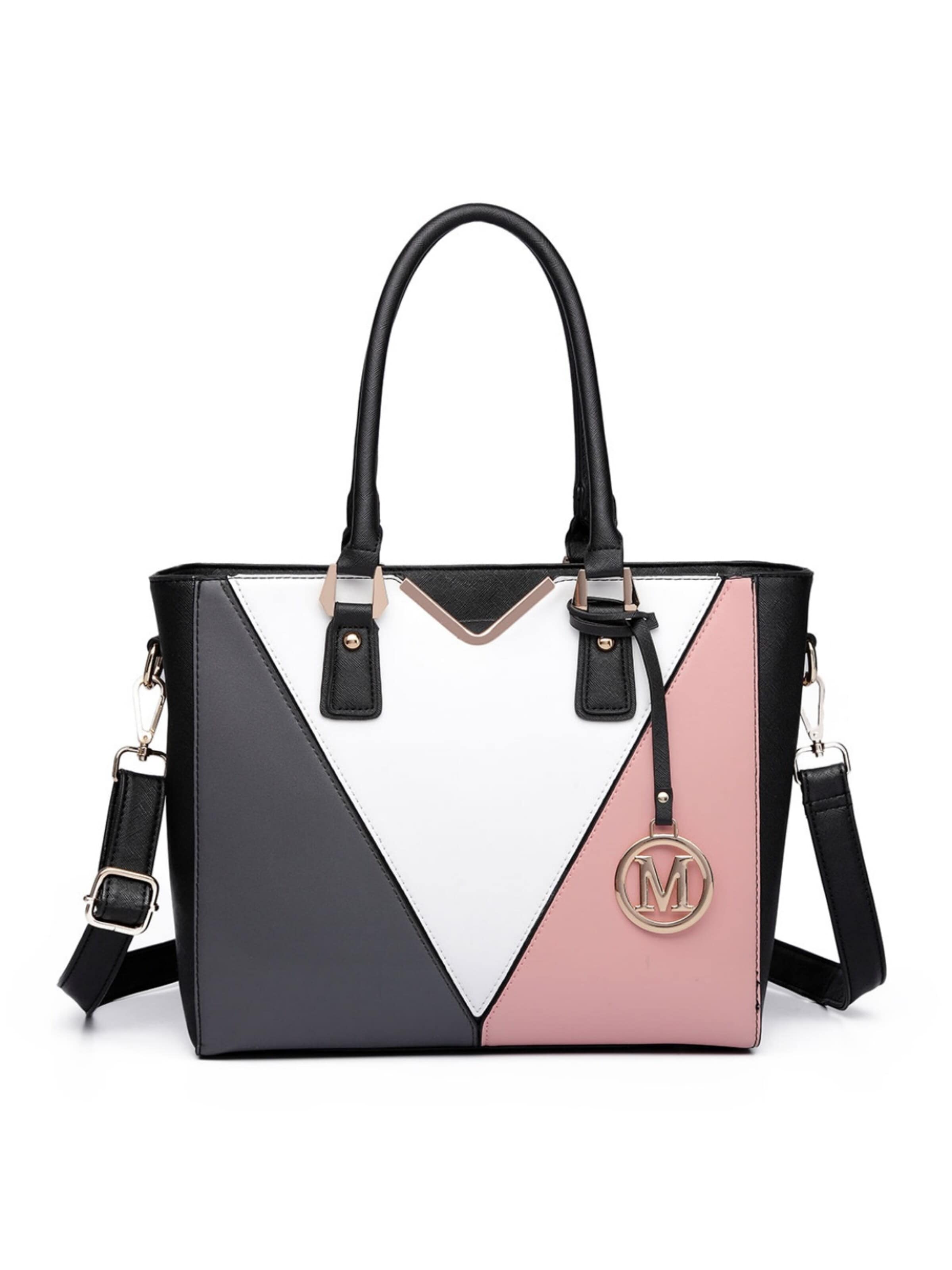 Miss Lulu Shoulder Bag in Pink: front