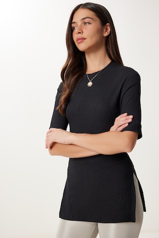 Happiness İstanbul Bluse in Schwarz