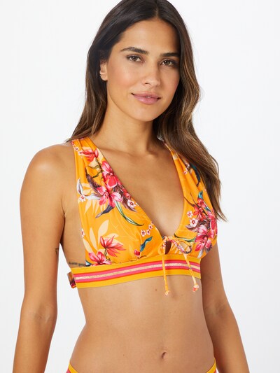 Sutien costum de baie Hunkemöller pe galben auriu / verde / roz / negru, Vizualizare model