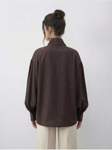 Chemisier Bianco Lucci en marron
