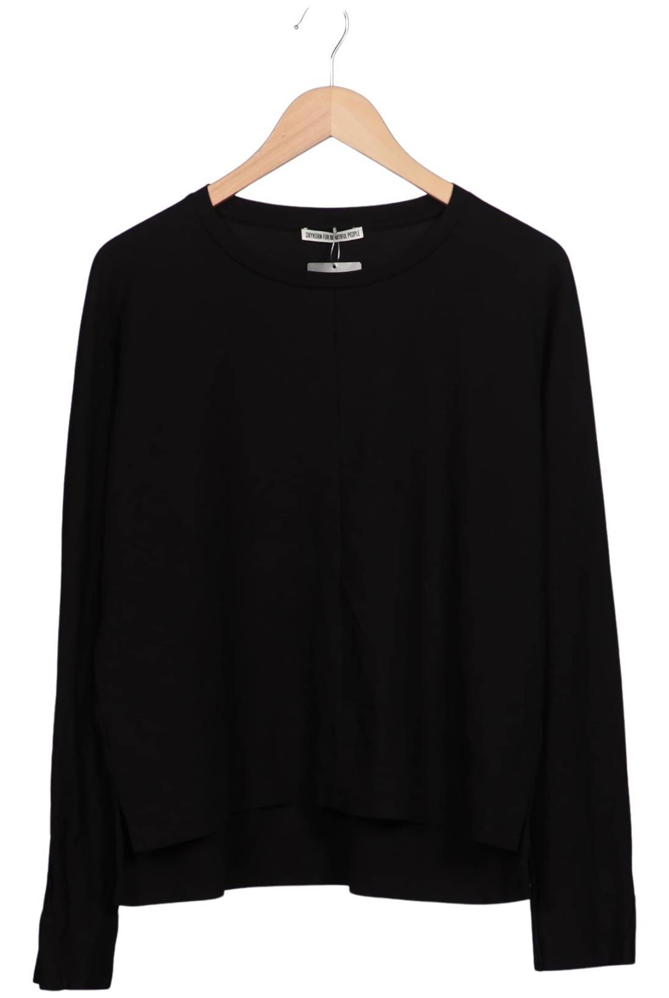 DRYKORN Sweatshirt & Zip-Up Hoodie in S in Black: front