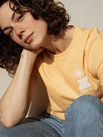 Kultgut Shirt 'Shine' in Yellow