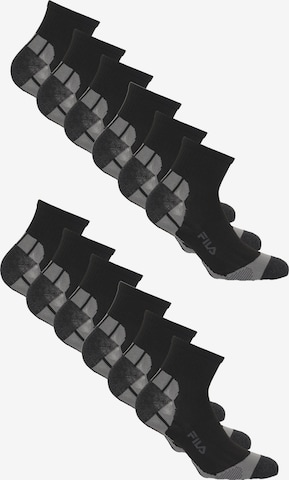 FILA Athletic Socks in Black: front