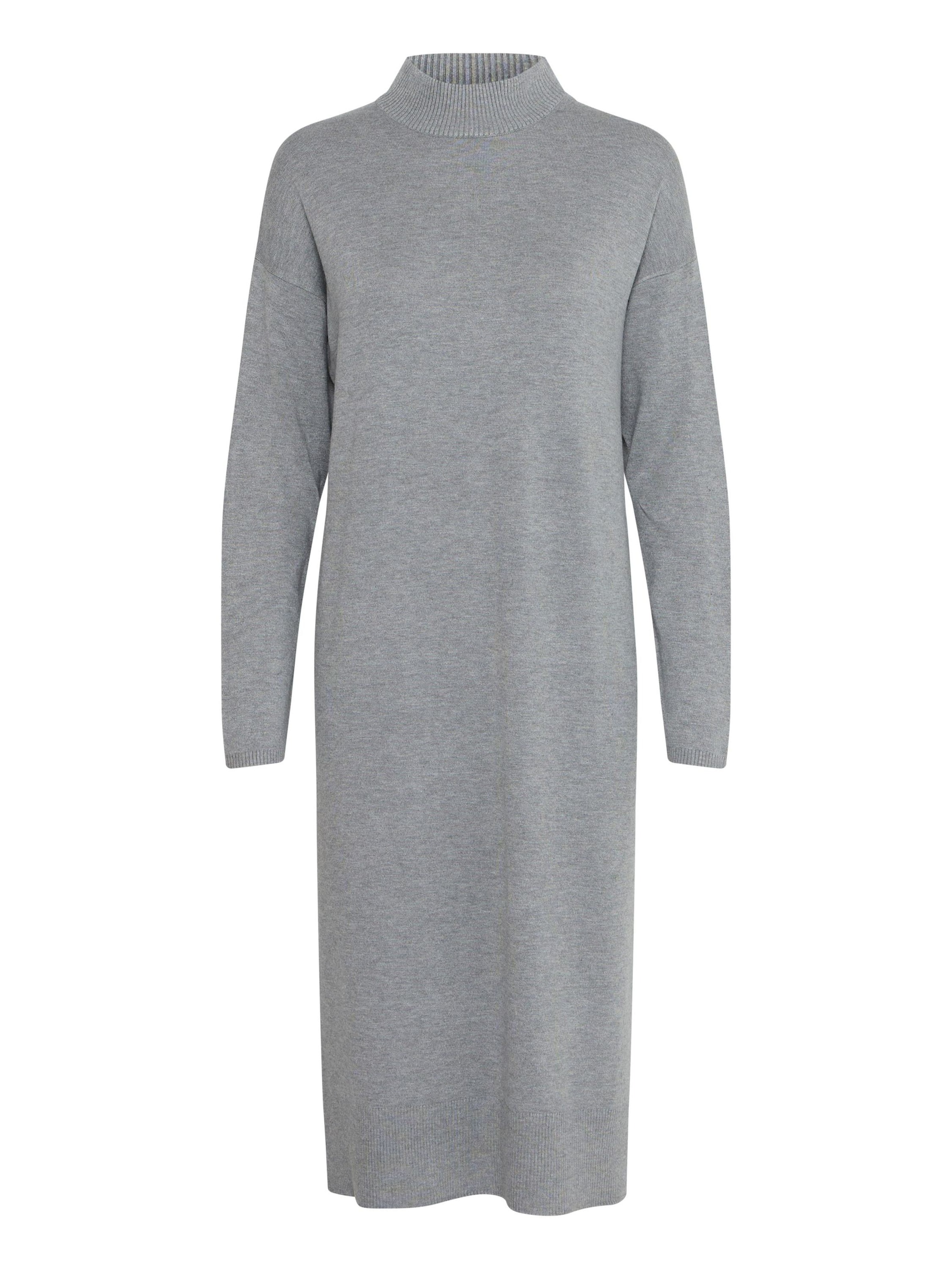 b.young Strikkjole 'Morla' i grå: forside