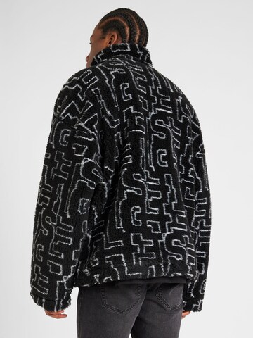 DIESEL Fleece Jacket 'S-LUCK' in Black