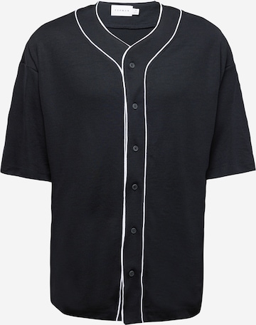 TOPMAN - Camiseta en negro: frente