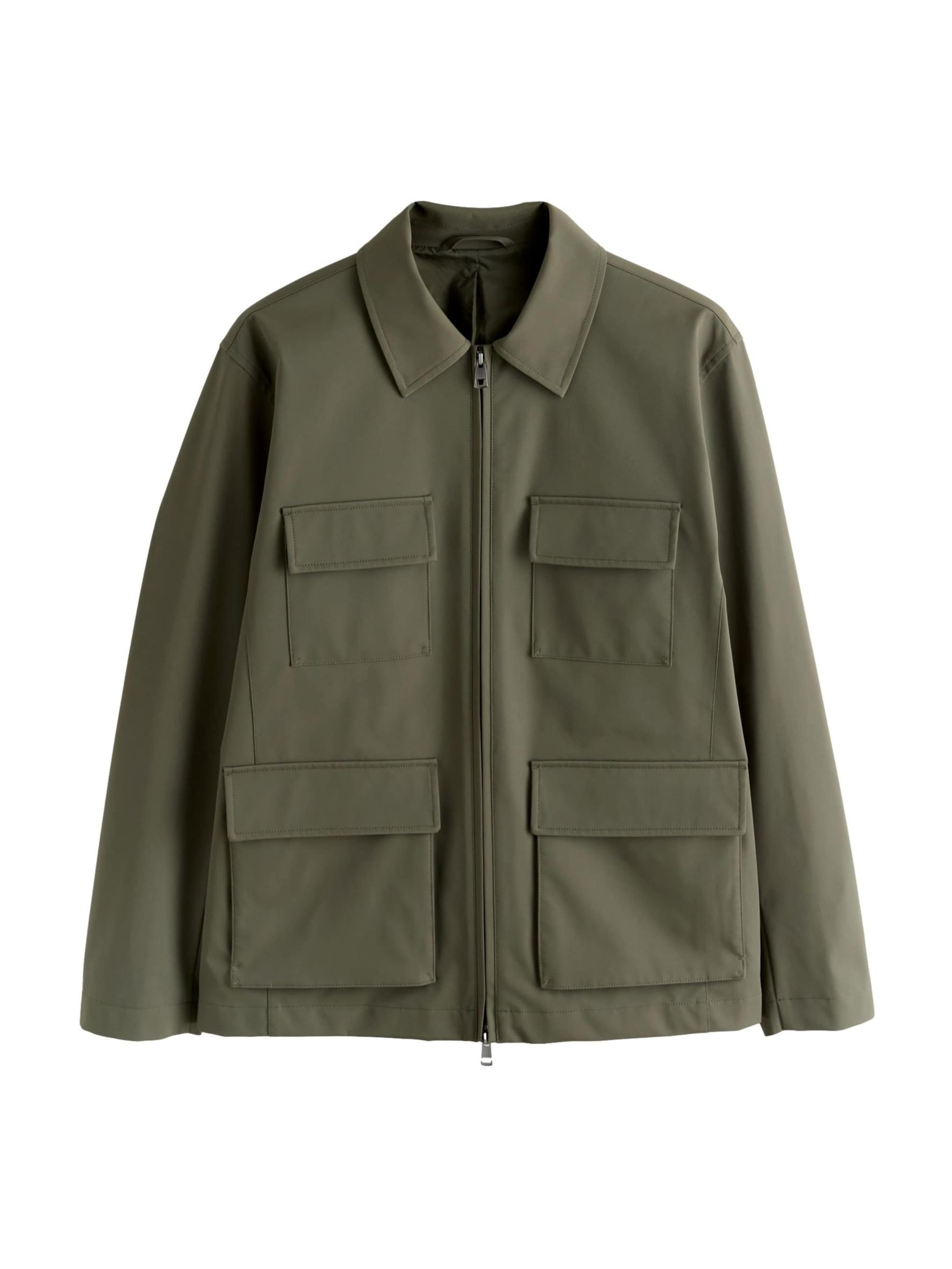 Next Tussenjas in Groen: voorkant