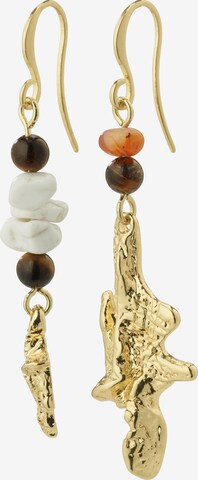 Pilgrim Earrings ' Flow ' in Gold: front