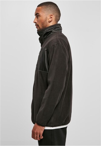 Urban Classics Fleece jacket in Black