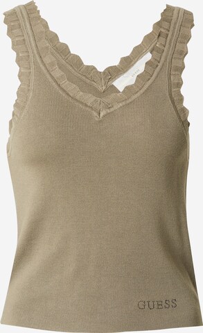 GUESS - Top de malha 'JOVIE' em verde: frente