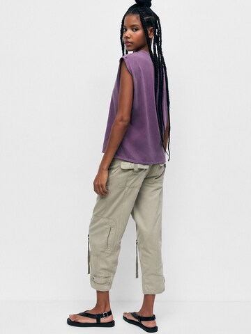 Pull&Bear Shirt in Purple