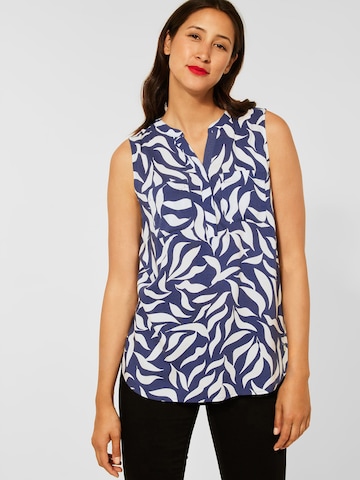 STREET ONE Blouse in Blauw: voorkant