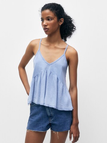 Pull&Bear Top in Blau: predná strana