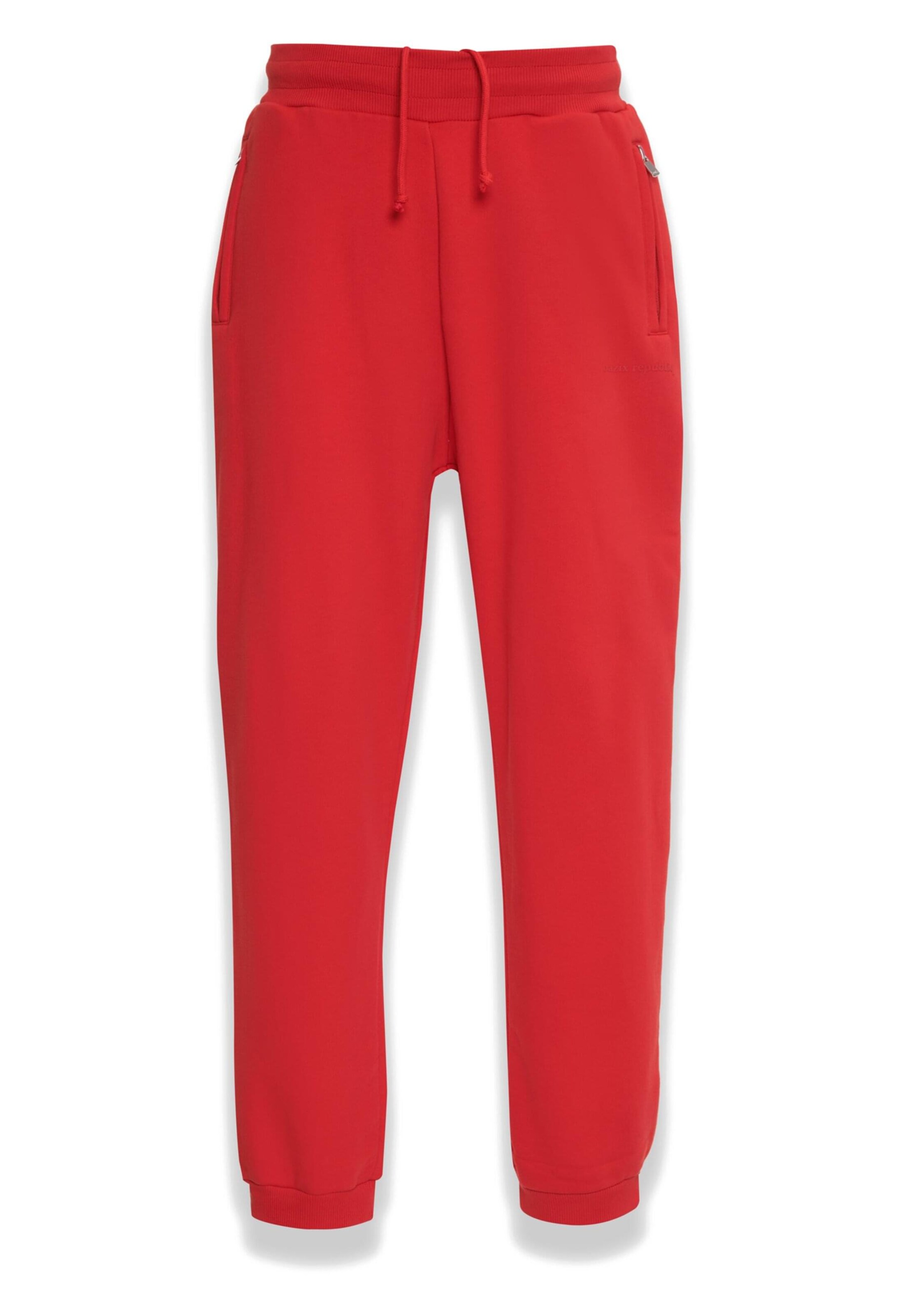 Dropsize Дънки Tapered Leg Панталон в червено: отпред