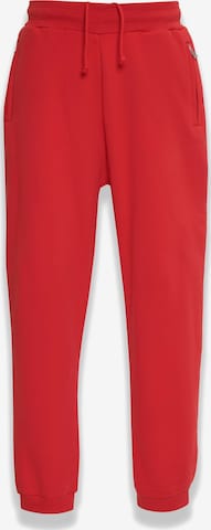 Effilé Pantalon Dropsize en rouge : devant