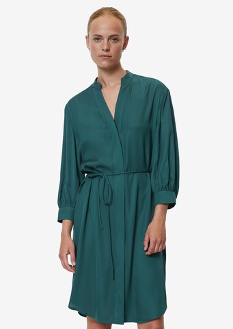 Marc O'Polo - Vestido camisero en verde: frente