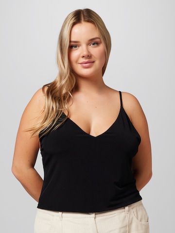 A LOT LESS Top 'Jane' in Black: front