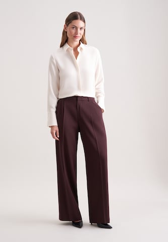 SEIDENSTICKER Wide leg Trousers with creases in Brown