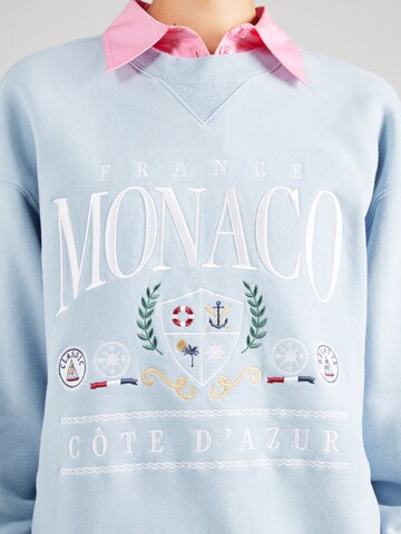 Abercrombie & Fitch Sweatshirt 'LUXURY DESTINATION VINTAGE' in Blue
