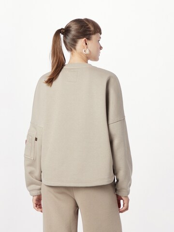 Sweat-shirt ALPHA INDUSTRIES en beige