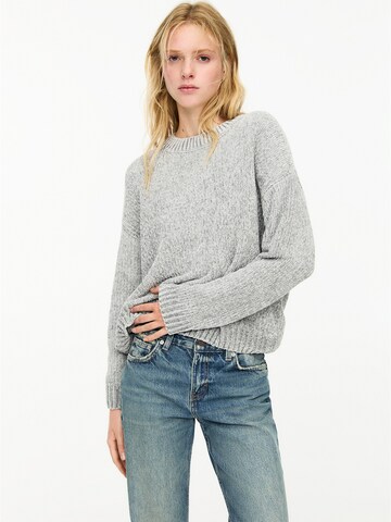 Pull&Bear Trui in Grijs: voorkant