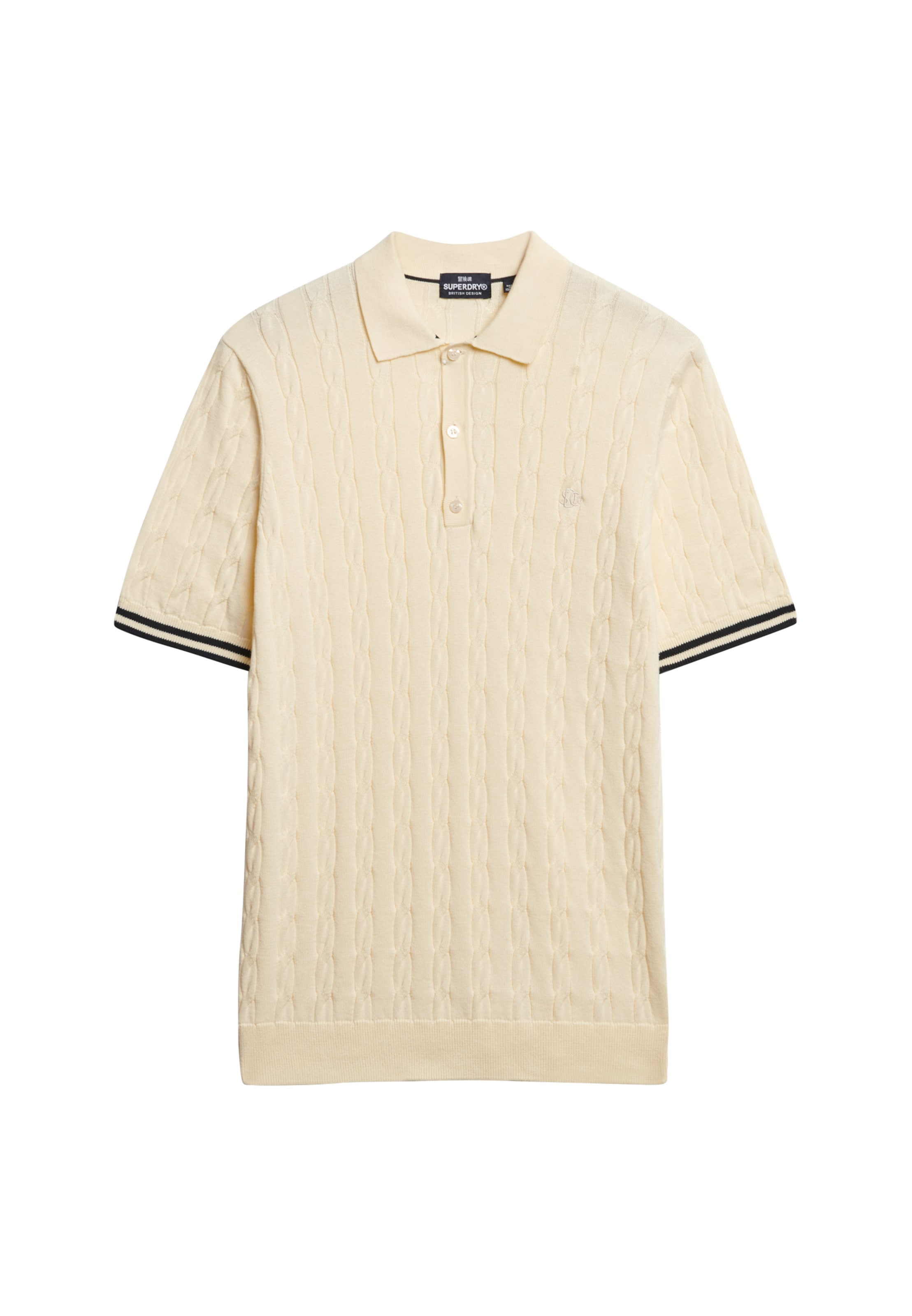 Pull-over Superdry en beige : devant