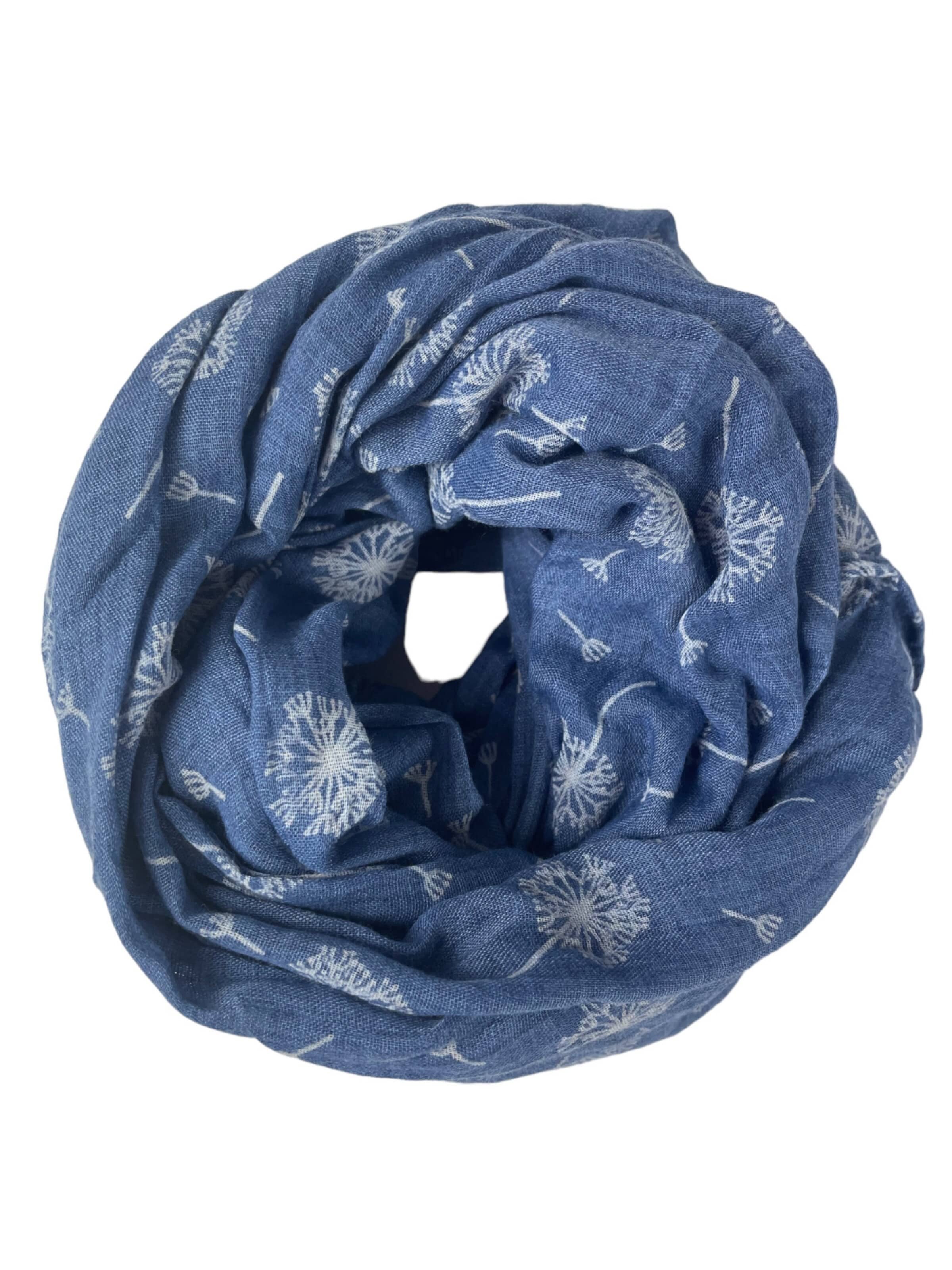 Kumixi Tunnelsjaal 'Löwenzahn' in Blauw: voorkant