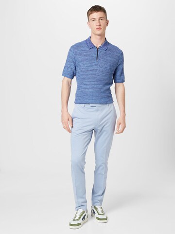 JOOP! Slim fit Pleated Pants 'Gun' in Blue