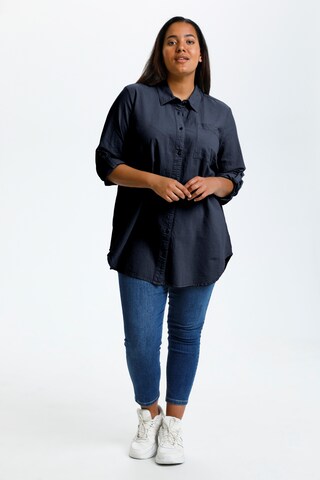 KAFFE CURVE - Blusa 'KCNana' en azul