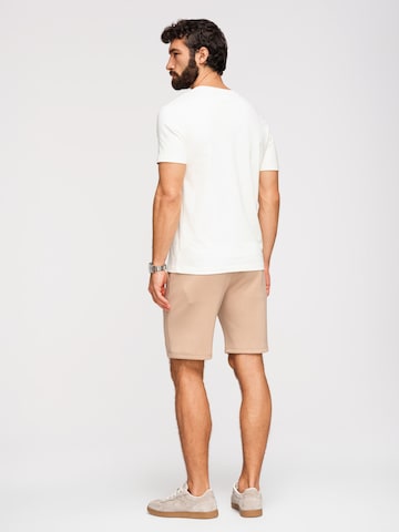 Ombre Regular Trousers in Beige