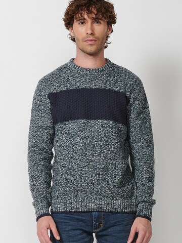 Pull-over KOROSHI en vert : devant
