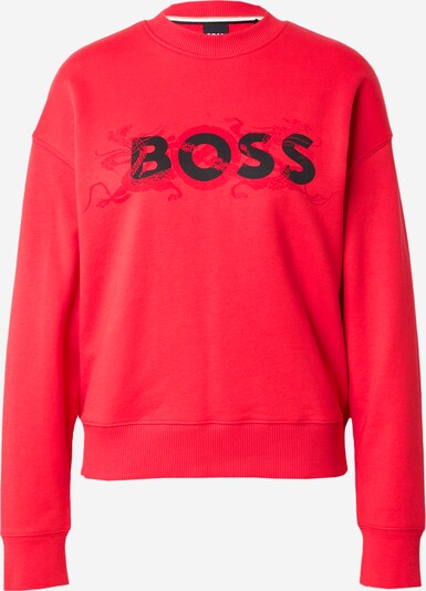BOSS Sweatshirt 'Econa' in de kleur Rood / Zwart, Productweergave