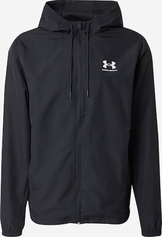 UNDER ARMOUR Urheilutakki 'Rival' värissä musta: etupuoli