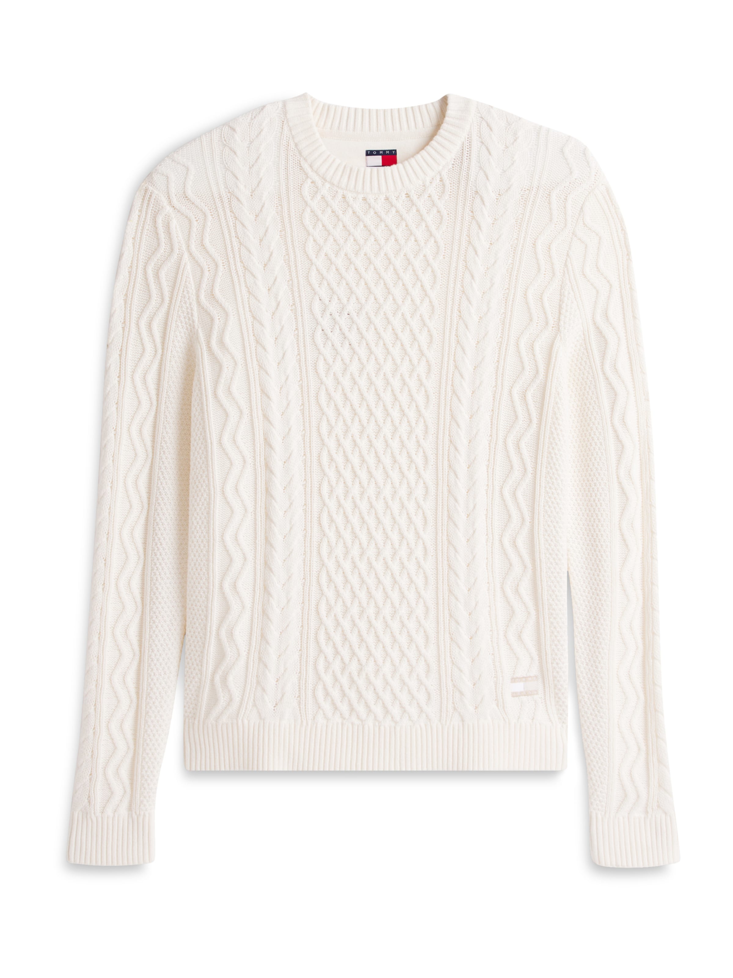 Pull-over Tommy Jeans en blanc : devant