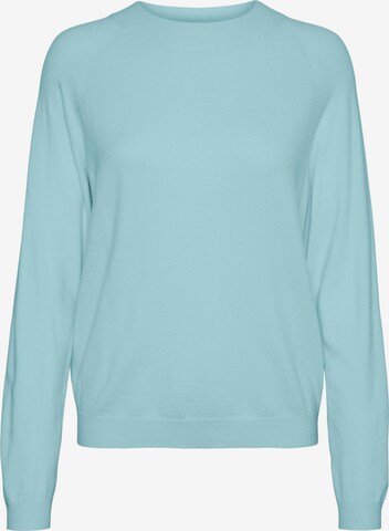 VERO MODA Sweater 'HAPPINESS' in Blue: front