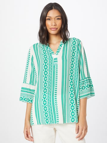 Sublevel Blouse in Groen: voorkant