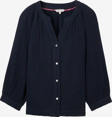 TOM TAILOR Blouse in Blauw: voorkant