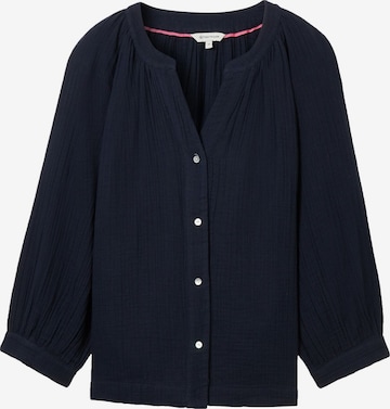 TOM TAILOR Blouse in Blue: front