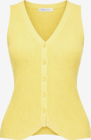 SASSYCLASSY Sticktop in Gelb: Vorderseite