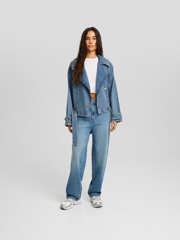 Bershka Between-Season Jacket in Blue