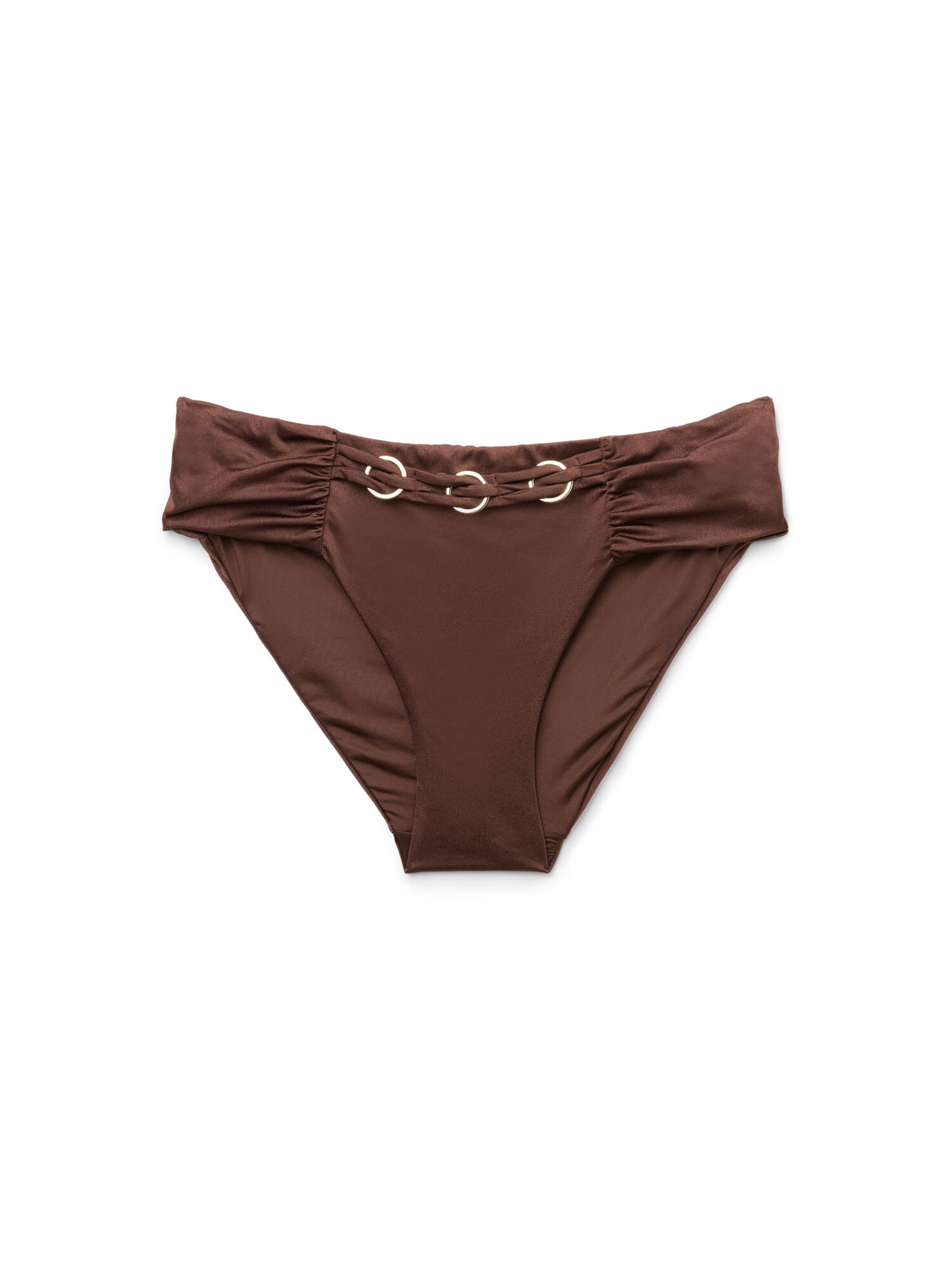 Tezenis Bikini Bottoms in Brown: front
