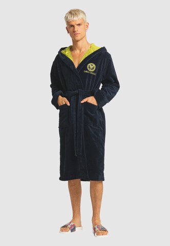 Carlo Colucci Long Bathrobe 'Como' in Blue