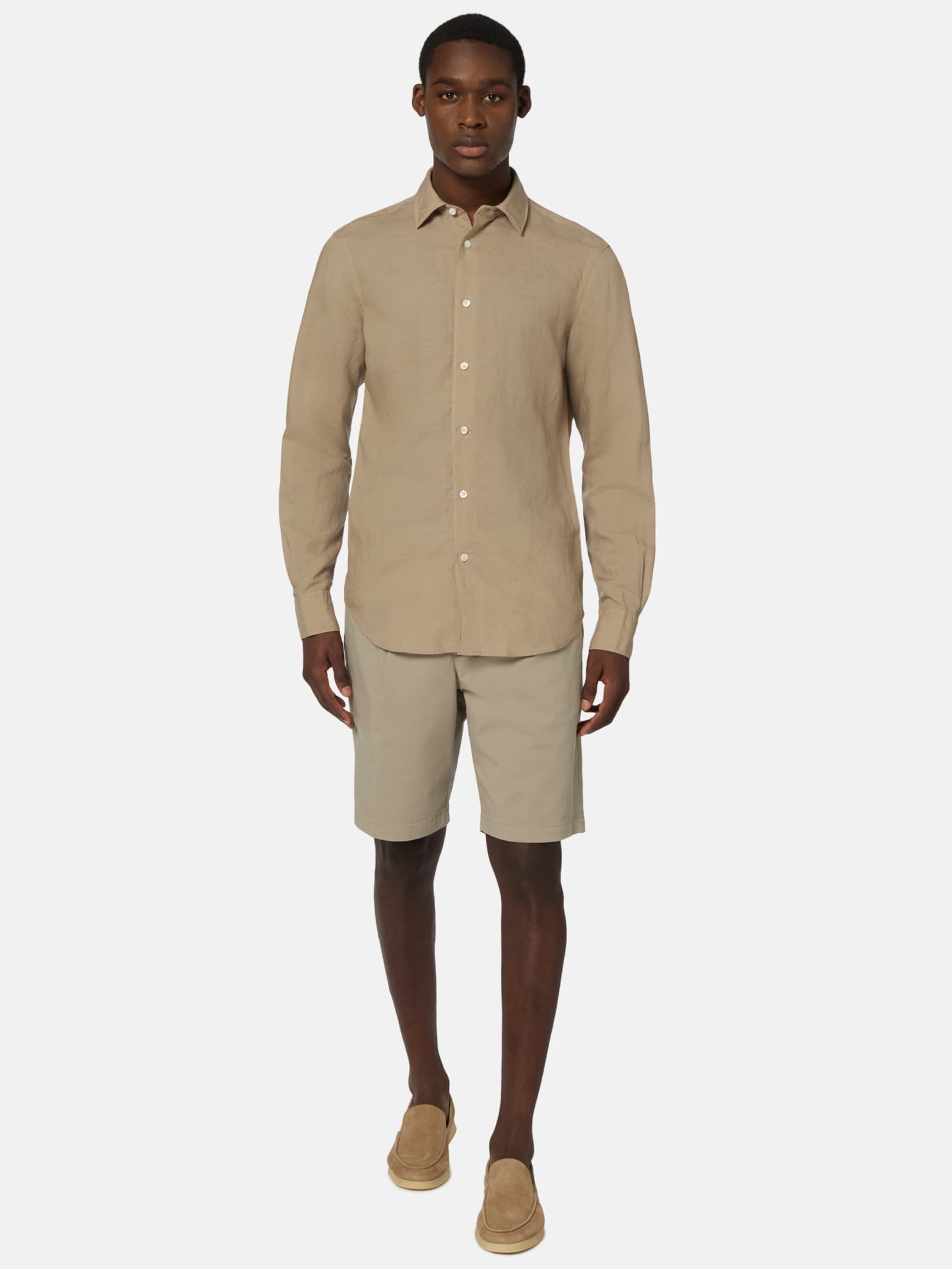 Boggi Milano Regular fit Srajca | rjava barva