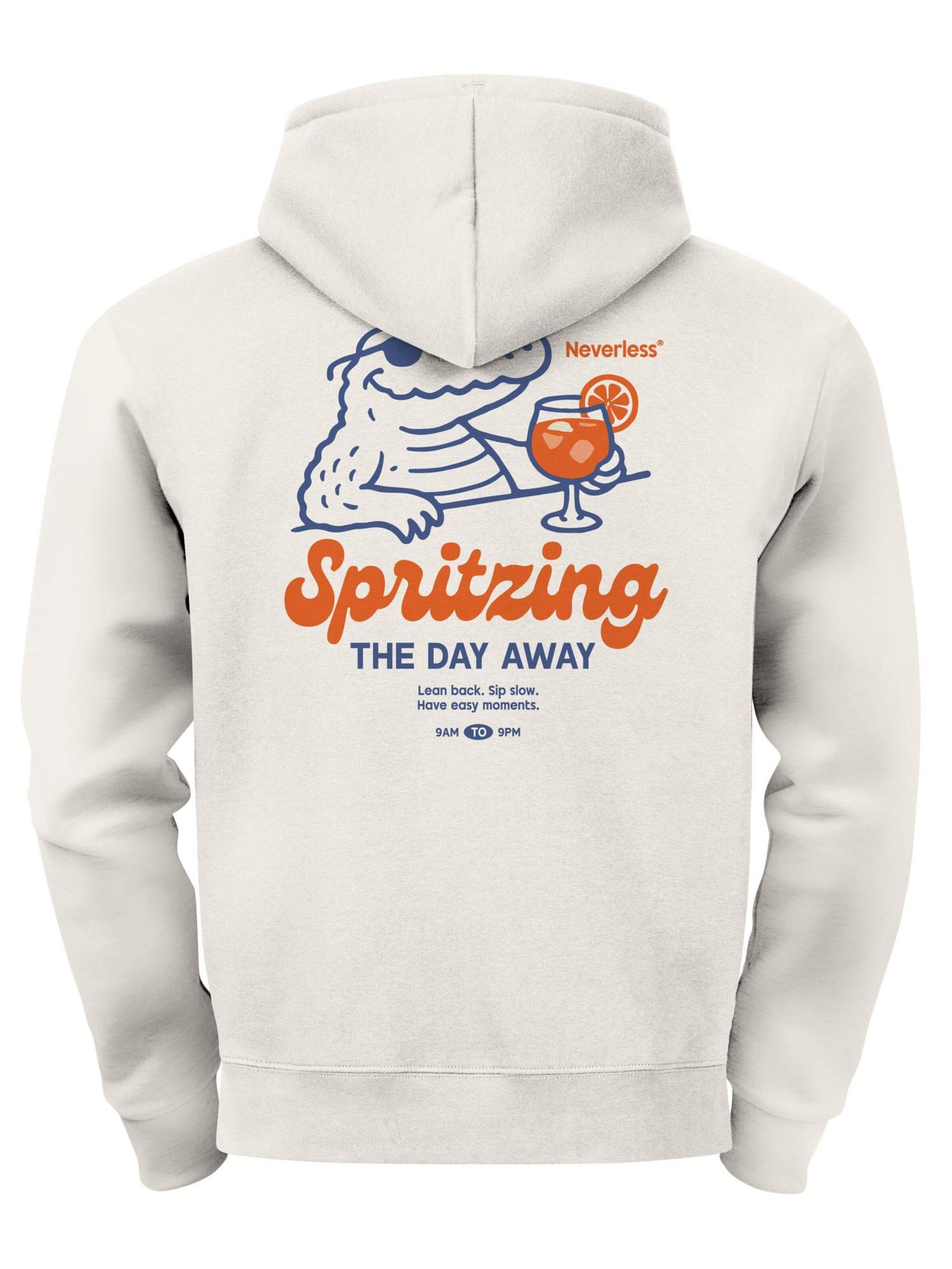 Neverless Sweatshirt 'Spritzing the day away'‌‌‌‌‌‌‌‌ in Beige